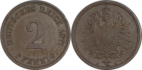 독일 1877년(A) 2 PFENNIG