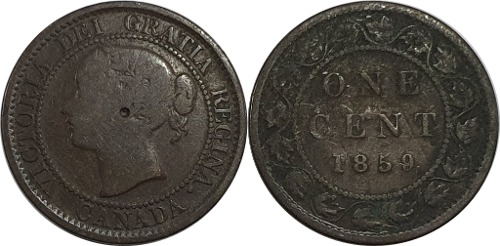 캐나다 1859년 1 센트