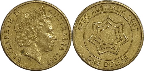 호주 2007년 1 달러(APEC 기념)