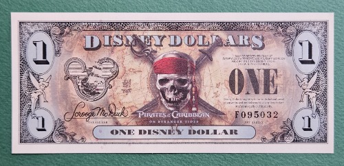 미국 2011년 2011 1달러 Queen Anne&#039;s Revenge 디즈니 달러 - 미사용