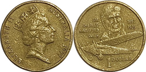 호주 1997년 1 달러(찰스 킹스포드 스미스 탄생 100주년 기념)