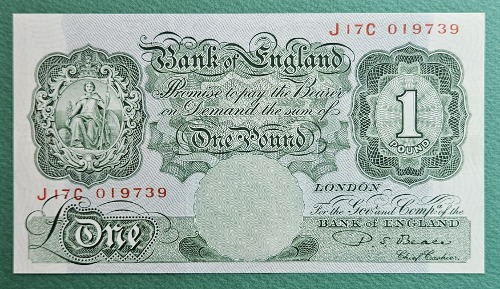 영국 1955년 1파운드 - 극미