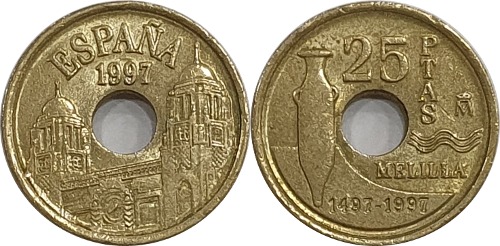 스페인 1997년 25 페세타(기념주화)