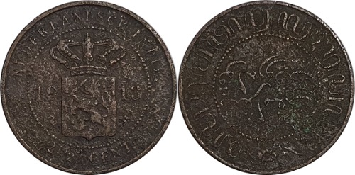 네덜란드령 동인도 1913년 2 ½ 센트