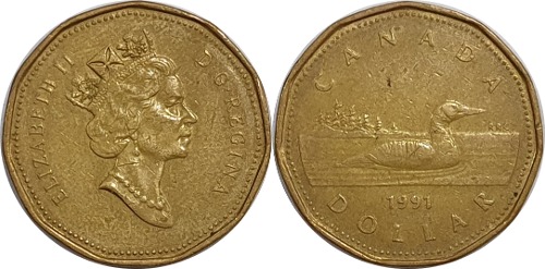 캐나다 1991년 1 달러