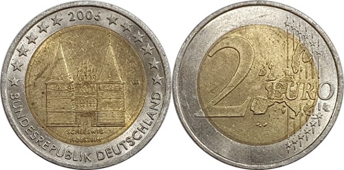 독일 2006년(J) 기념 2 유로(Schleswig-Holstein)