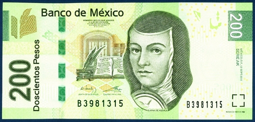 멕시코 2011년 200페소 - 미사용