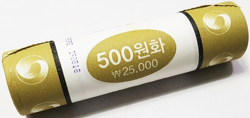 한국은행 2018년 500원 롤(50개) - 미사용