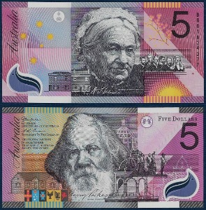 호주 2001년 5 달러(기념 지폐) - 미사용