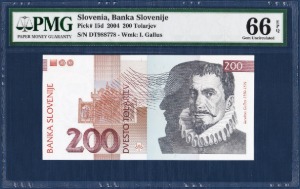 슬로베니아 2004년 200톨라즈 - PMG 66등급