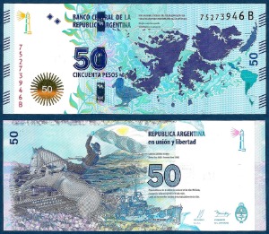 아르헨티나 2015년 50페소(기념권) - 미사용
