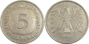 독일 1977년(F) 5마르크