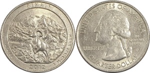 미국 뷰티풀 시리즈 쿼터달러 - 데날리(2012년, P)