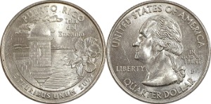 미국 주성립50주년 기념 쿼터달러 - 푸에르토리코(2009년, P)