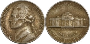 미국 1946년(D) 제퍼슨 니켈 5 센트
