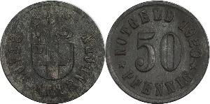 독일(Attendorn) 1920년 50 Pfennig 놋겔드
