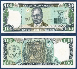 라이베리아 2009년 100 달러 - 미사용