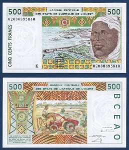 서아프리카연합(세네갈) 2002년 500 프랑 - 미사용