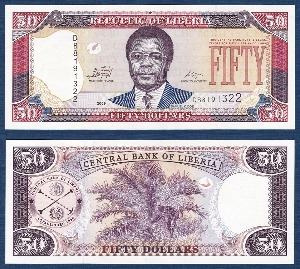 라이베리아 2009년 50 달러 - 미사용