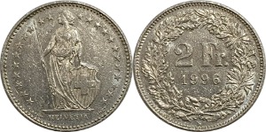 스위스 1996년 2 프랑