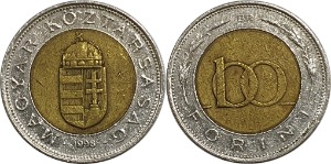 헝가리 1998년 100 포린트