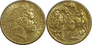 호주 2013년 1 달러