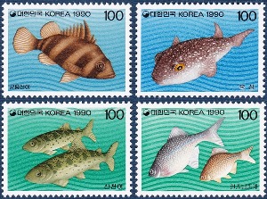 단편 - 1990년 어류시리즈 5집 4종