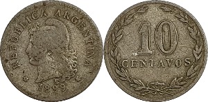 아르헨티나 1899년 10 Centavos