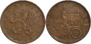 체코공화국 1993년 10 코룬