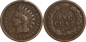 미국 1896년 인디언 헤드 1 센트