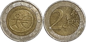네덜란드 2009년 기념 2 유로(유로 도입 10주년)