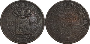 네덜란드령 동인도 1902년 2 ½ 센트