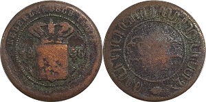 네덜란드령 동인도 1858년 2 ½ 센트