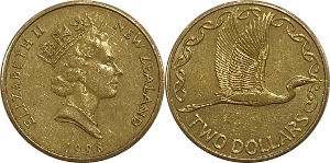 뉴질랜드 1998년 2 달러