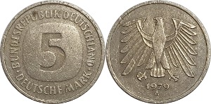 독일 1979년(G) 5 마르크