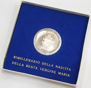 바티칸시티 1984년 500 리라 프루프 은화(성모마리아 탄생 2000주년 기념) - 미사용