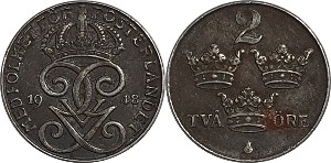 스웨덴 1948년 2 Ore