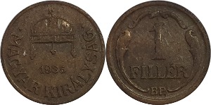 헝가리 1935년 1 Fillér