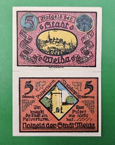 독일 1921년 NOTGELD 놋겔트 인플레이션 비상화폐 5페니히 - 미사용
