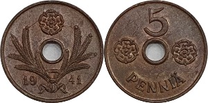 핀란드 1941년 5 페니아