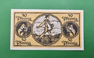 독일 1915년 NOTGELD 놋겔트 882244 인플레이션 비상화폐 50페니히 - 미사용