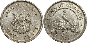 우간다 1976년 50 센트