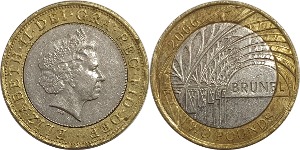 영국 2006년 2 파운드(Isambard K의 탄생 200주년 기념)