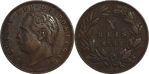 포르투갈 1883년 10 Réis