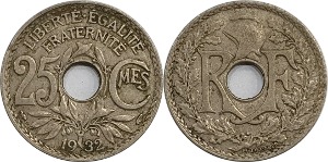 프랑스 1932년 25 Centimes