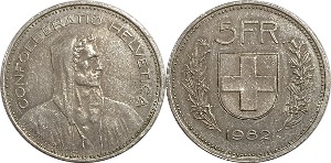 스위스 1982년 5 프랑