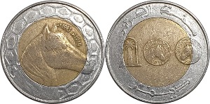 알제리 1993년 100 디나르