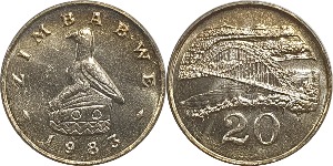 짐바브웨 1983년 20 센트 - 미사용(B급)
