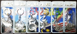 말레이시아 - 열쇠고리 6종세트