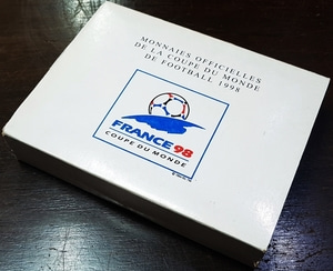 프랑스 1998년 월드컵 기념은화 4종세트 - 미사용(프루프)